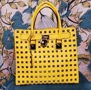 Michael Kors Yellow Gold Studded Purse